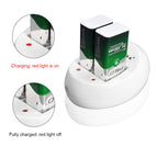 【 Intelligent Power Off 】 9V Rechargeable Battery Wireless Microphone KTV Instrument Charging Battery Set