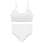 Women's plus size underwear no rims shoulder strap adjustment sexy gathering Panties and bra set 1606