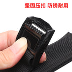 Kayak Canoe Surfboard Zinc Alloy Black Electrophoretic Buckle Cargo Strap Non-slip Cargo Heavy Duty Strap