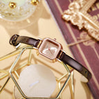 Tik Tok Live Stream Women's Watch Fashion Small Square Watch Quartz Watch Female Small Sugar Cube TikTok Live Stream Women's Watch Fashion Small Square Watch Quartz leather elegant lady Watch Female Small Sugar Cube PD682