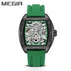 Megir 8601G Men's watch Sports Mechanical Movement Watch Silicone Hot Luminous Waterproof Multifunctional men's causal watch