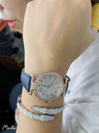 2021 Fashion New Style Diamond  Waterproof Women's Watch Casual Watch with Box Gifts for Women Quartz Watches leather
