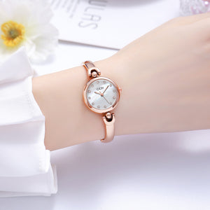 GEDI 1156 Women watch Niche Alloy Watch Simple Temperament round Dial Watch Waterproof Quartz Ladies Bracelet Watch