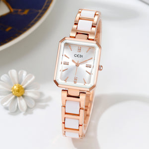 Gedi 52059 2023 new women watch Niche High-Grade Light Luxury Square Watches Waterproof Quartz lady Watch