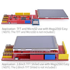 OPEN-SMART 5V / 3.3V Compatible Mega2560 Easy Development Board (CH340) on board Sensor IO + Type C USB Cable for Arduino DIY