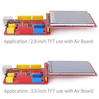 OPEN-SMART ATMEGA328P (CH340) DIY Air Board with USB Cable Easy-Plug TFT LCD /DS1307 RTC /TF Card Module Compatible for Arduino