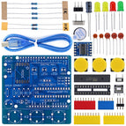 OPEN-SMART DIY ATmega328P R3 Development Board Blue CH340 Driver Soldering Parts Kit Buzzer LED Button Compatible for Arduino