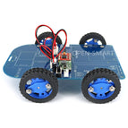 OPEN-SMART N20 Gear Motor 4WD Smart Robot Car Chassis Kit Bluetooth-compatible Control with Tutorial Compatible for Arduino