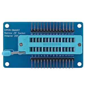 OPEN-SMART Narrow Body ZIF Socket Adapter 28P 2.54mm Pitch module for CHIP / Components / Module Quick Test Project