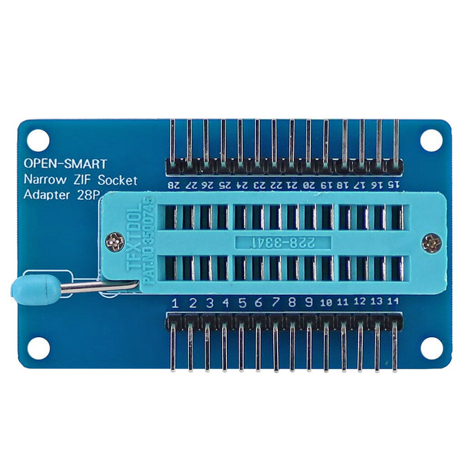 OPEN-SMART Narrow Body ZIF Socket Adapter 28P 2.54mm Pitch module for CHIP / Components / Module Quick Test Project