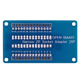 OPEN-SMART Narrow Body ZIF Socket Adapter 28P 2.54mm Pitch module for CHIP / Components / Module Quick Test Project