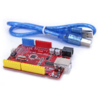 OPEN-SMART Portable SMD ATmega328P ATmega328PB DIY Board with USB Cable and 9V Battery Case Kit Compatible for Arduino