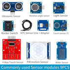 OPEN-SMART Rich Sensor Module Kit C with Atmega328P Board MP3 RTC NTC LCD IR Temperature Touch Module Compatible for Arduino