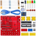 OPEN-SMART Soldering Parts Kit - Red DIY ATmega328P Development Board CH340 Driver with Buzzer LED Button Compatible for Arduino