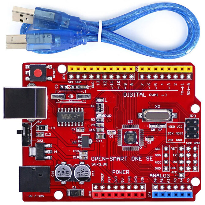 One Set OPEN-SMART ATMEGA328P Development R3 (CH340) Board DIY MCU Module with USB Cable Compatible for Arduino