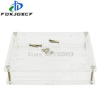 One set Transparent Acrylic Box Clear Enclosure for Arduino UNO R3 Case With Screws
