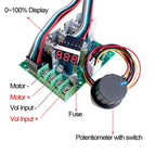 PWM DC motor speed controller Digital display  0~100% adjustable drive module 6V~60V Input Max30A