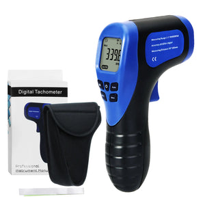Portable Handheld Non-contact Tachometer Speedometer 2.5-99999 RPM Record (60 Data) Digital Laser MAX/MIN/AVG FUnction