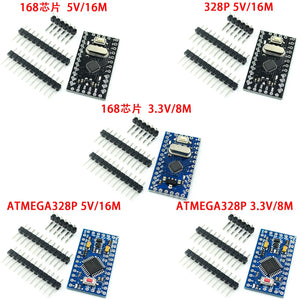 Pro Mini 168/328 Atmega168 3.3V 5V 16M / ATMEGA328P-MU 328P Mini ATMEGA328 5V/16MHz For Arduino Compatible Nano Module