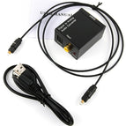 Protable 3.5Mm Jack Coaxial Optical Fiber Digital To Analog Audio Aux Rca L / R Converter Spdif Digital Audio Decoder Amplifier