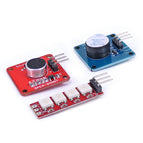 RED-DIY01 328P DIY Pro ATmega328P Development Board Kit with 4 Bit RGB LED / Analog Button / Sound Sensor Compatible for Arduino