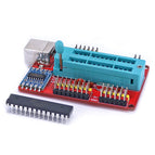RED-DIY01 328P DIY Pro ATmega328P Development Board Kit with 4 Bit RGB LED / Analog Button / Sound Sensor Compatible for Arduino