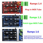 Ramps 1.6 Expansion Control  3D Printer Parts Ramps 1.4 1.5 Control Panel with Heatsink Upgraded for arduino 3D Printer Board