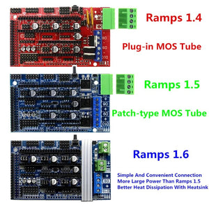 Ramps 1.6 Expansion Control  3D Printer Parts Ramps 1.4 1.5 Control Panel with Heatsink Upgraded for arduino 3D Printer Board