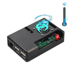 Raspberry Pi 3 ABS Case Plastic Case Box Black / Clear Color Enclosure Compatible with Raspberry Pi 3 Model B 3B Plus