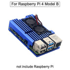 Raspberry Pi 4 4B Case Enclosure CNC Aluminum Cover Heatsink Cooling Fan for Raspberry Pi 4 Model B