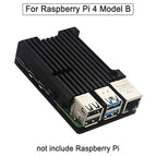 Raspberry Pi 4 4B Case Enclosure CNC Aluminum Cover Heatsink Cooling Fan for Raspberry Pi 4 Model B