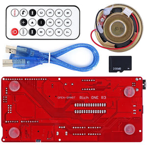 Rich Multifunction Atmega328P Board Starter Kit w/ MP3 DS1307 RTC Temperature Touch Sensor 4-digit display Module for Arduino