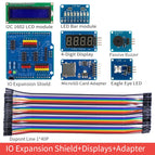 Rich Sensor Module Starter Kit Atmega328P Development Board w/ IO Shield MP3 DS1307 RTC LCD IR NTC Touch Compatible for Arduino