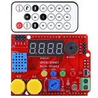 Rich Shield +IR Remote with Infrared Receiver 4-Digit LED Buzzer Button DHT11 Temperature Sensor 24C02 EEPROM module for Arduino