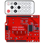 Rich Shield +IR Remote with Infrared Receiver 4-Digit LED Buzzer Button DHT11 Temperature Sensor 24C02 EEPROM module for Arduino