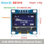 0.96 inch OLED 4PIN 7PIN  IIC Serial White Display Module 128X64 I2C SSD1306 12864 LCD Screen Board  for Arduino