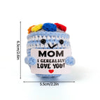 Crochet Decoration Desk Accessorie Cartoon Crochet Ornament Office Accessorie Christmas Halloween Party Guests Gifts