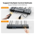 Taohome 2x2 HDMI DP KVM switch 4K 144Hz Dual Monitor Extended Display 8K USB KVM Switcher 2 in 2 out for 2 Computers 2 Monitors