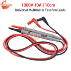 1000V 20A 10A Universal Multimeter Test Pen Leads Multimeter Probe Tester Kits 72cm/110cm Gold Plated Pure Copper Pen Wire