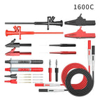 JXSINONE P1600 series Multimeter Test Lead Kit 4mm Banana Plug-Test Cable Test Probe IC Hook Clips Automotive Repair Tool Set