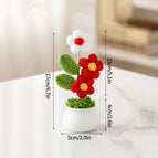 Crochet Flowers Artificial Eternal Flowers Wedding Gifts for Guests Woven Flowers Sunflowers Mothers Day Gift Parents' Day Gifts