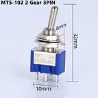 1/2/5PCS SPDT DPDT Reset Latching Toggle Switch 125V6A MTS-302 Mini Miniature Toggle Switch MTS-403 ON-ON Mini Toggle Switches