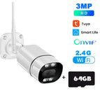 Tuya 5MP Wifi IP Camera Outdoor Wireless CCTV Bullet Security Camera Ai Human Detect HD Color IR Night Vision Audio Surveillance