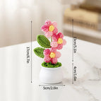 Crochet Flowers Artificial Eternal Flowers Wedding Gifts for Guests Woven Flowers Sunflowers Mothers Day Gift Parents' Day Gifts