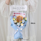 Crochet Flowers Bouquet Graduation Bouquet Knitted Flowers Artificial Flower Wedding Gift for Guests Christmas Gifts