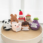 50pcs Crochet Ornament Positive Potatoes Gifts Office Desk Accessorie Desktop Hand-woven Doll Kids Graduation Gift