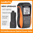 FTTH Tool Fiber Optic OPM Optical Power Meter Visual Fault Locator VFL 5/15KM RJ45 Tester Cable Tracker Mini Red Fiber Pen