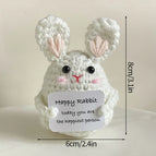 Crochet Positive Potato Desk Accessories Crochet Dolls Funny Gifts Office Interior Home Decor Christmas New Year Gifts