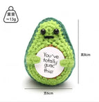 New Positive Energy Potato Hug Pocket Mini Handmade Plush Wool Knitting Doll with Card Funny Christams Gift Home Room Decoration