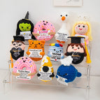 Crochet Decoration Desk Accessorie Cartoon Crochet Ornament Office Accessorie Christmas Halloween Party Guests Gifts